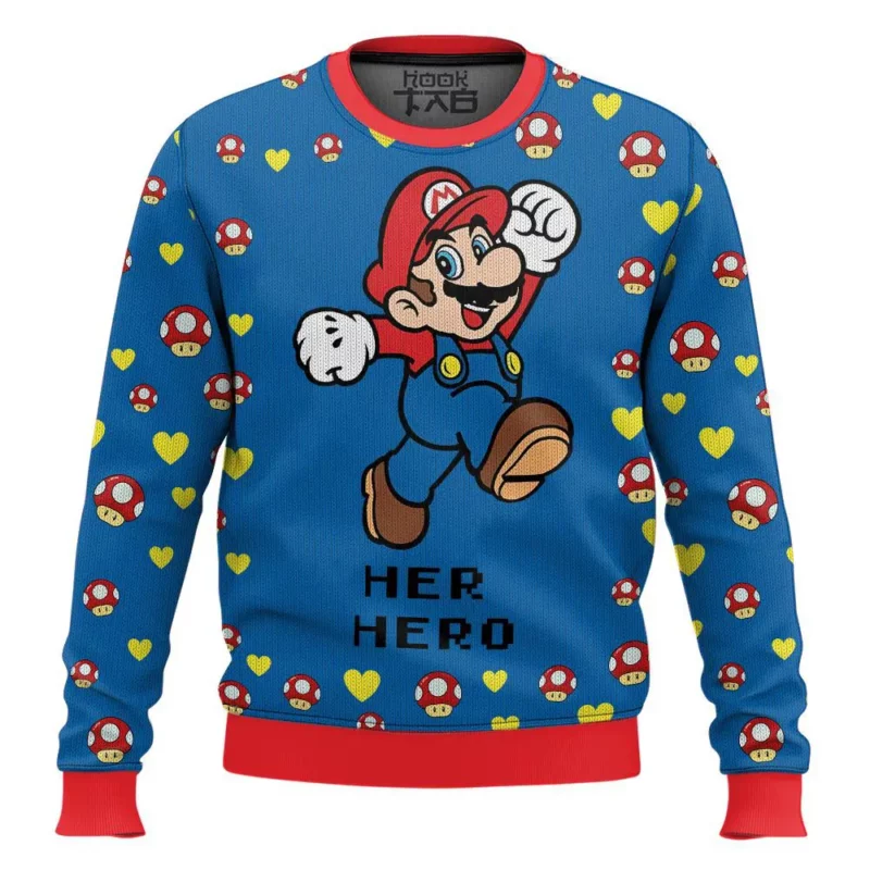 Super Mario Couple Funny Valentine Sweater