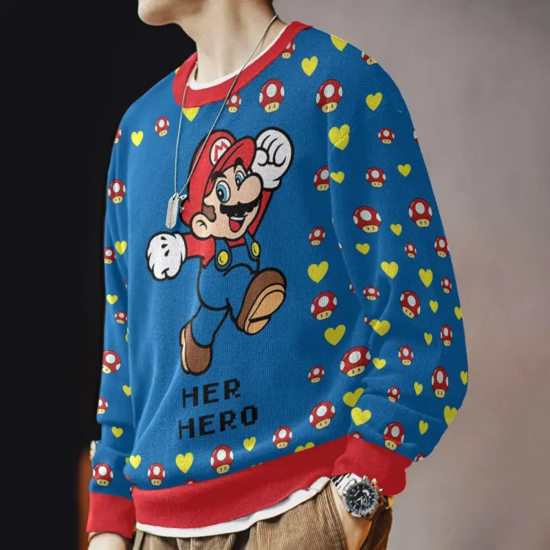 Super Mario Couple Funny Valentine Sweater