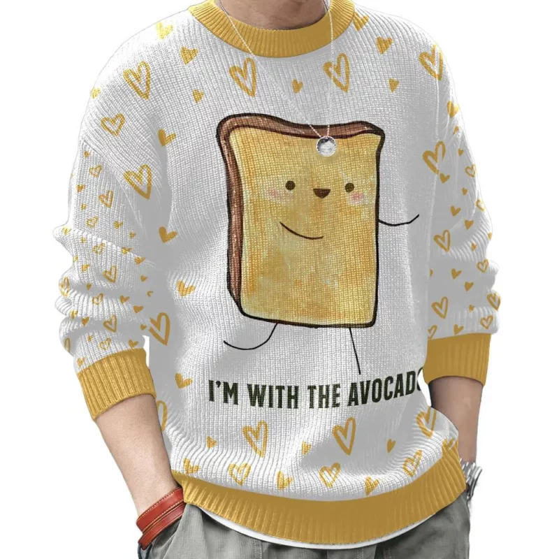 ''Toast and Avocado'' Couple Valentine Sweater