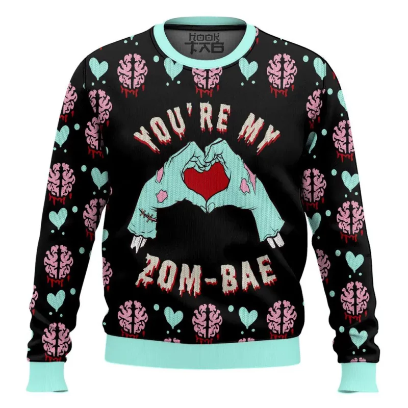 "You're my Zom-bae" Couple Funny Valentine Sweater