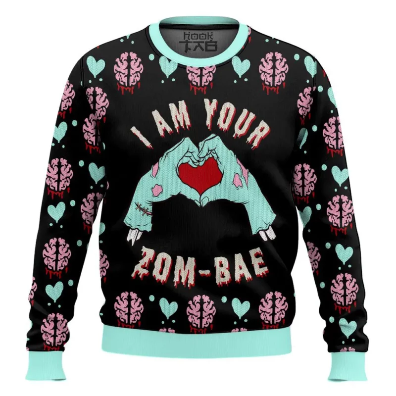 "You're my Zom-bae" Couple Funny Valentine Sweater