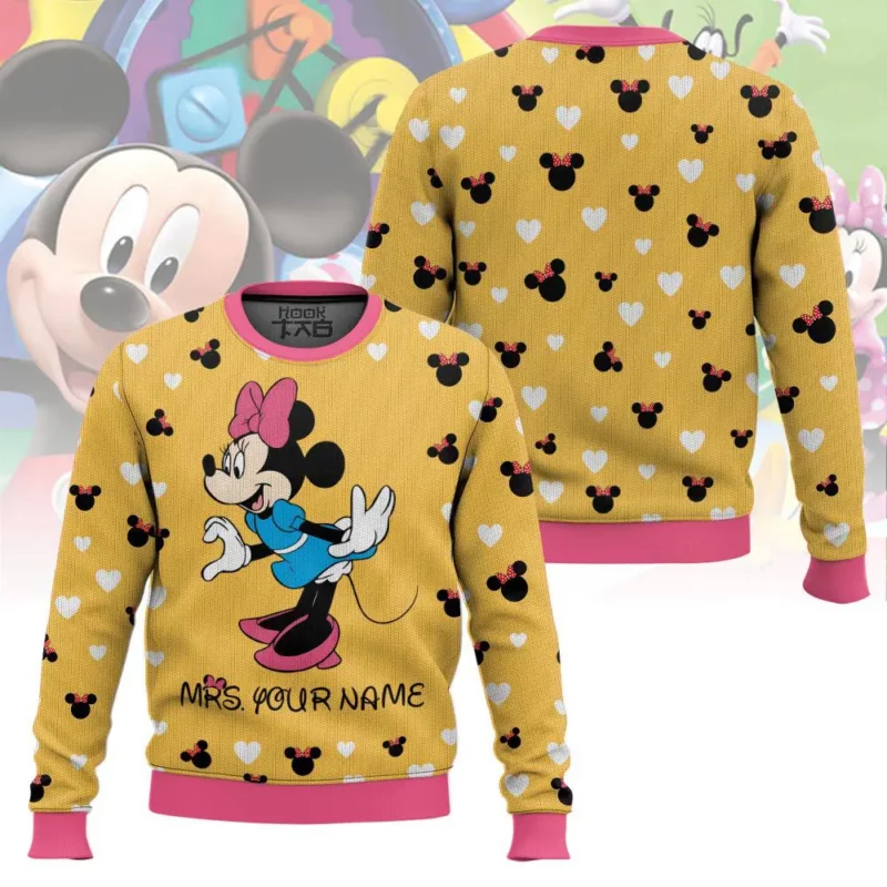 Mickey Personalized Couple funny Valentine Sweater