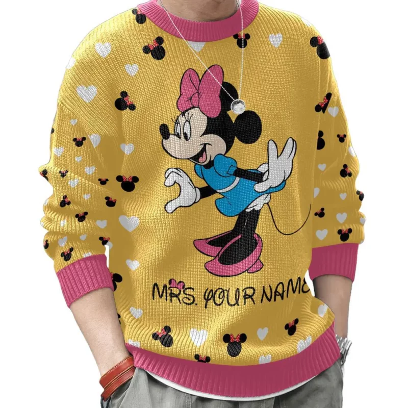 Mickey Personalized Couple funny Valentine Sweater