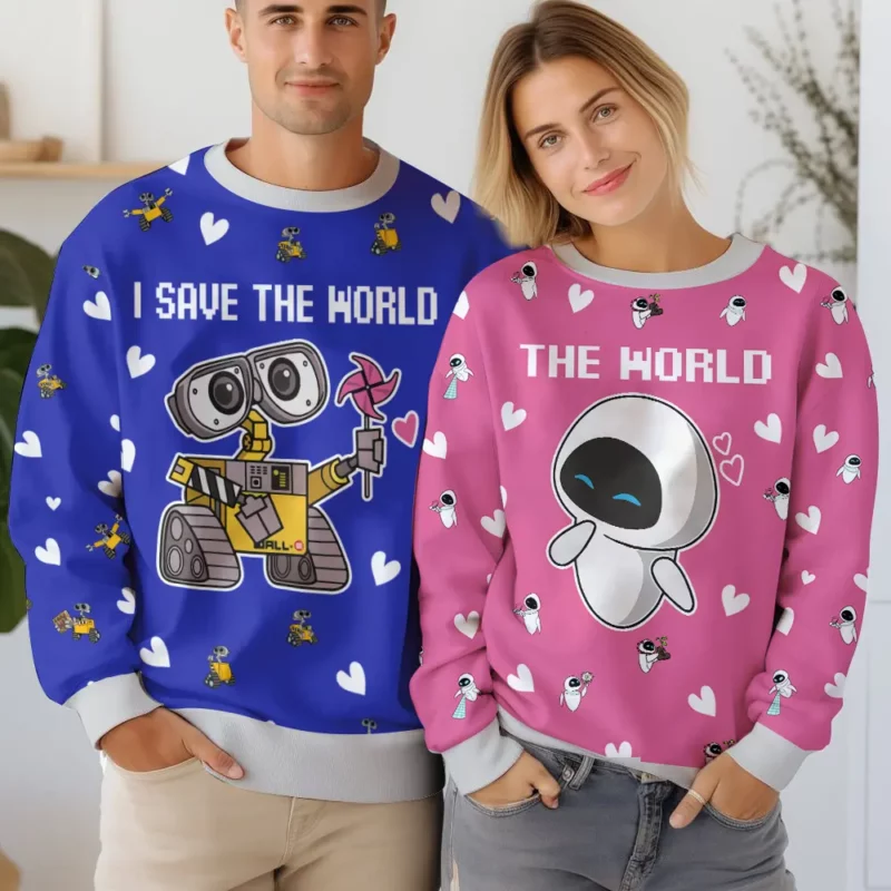 Wall-E Couple funny Valentine Sweater