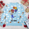 "Up Balloons House" Personalized Couple funny Valentine Sweater