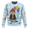 "Up Balloons House" Personalized Couple funny Valentine Sweater