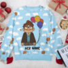 "Up Balloons House" Personalized Couple funny Valentine Sweater