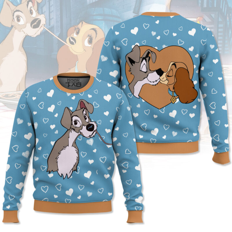 "Lady and the Tramp" Couple Valentine Sweater