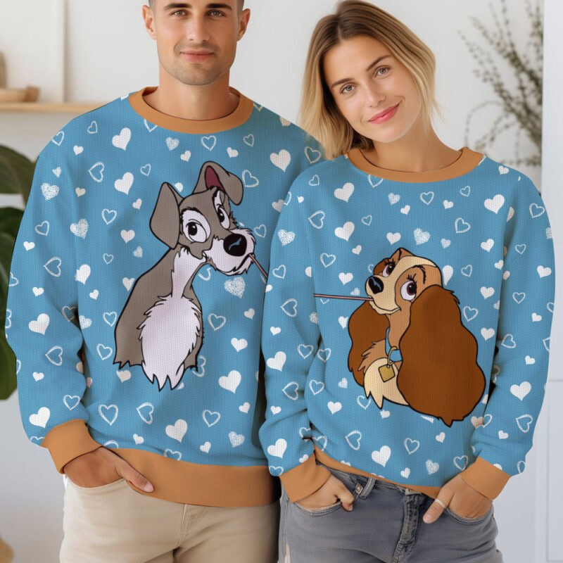 "Lady and the Tramp" Couple Valentine Sweater