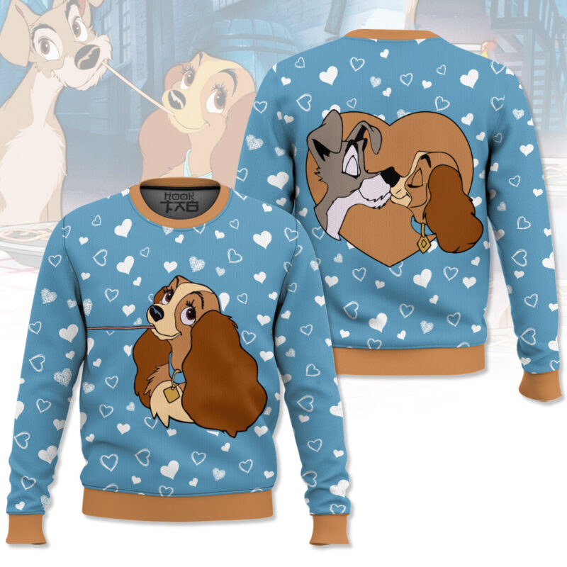 "Lady and the Tramp" Couple Valentine Sweater