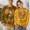 "Chip and Dale" Couple funny Valentine Sweater