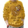 "Chip and Dale" Couple funny Valentine Sweater