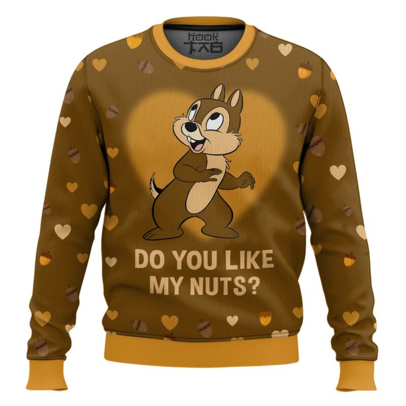 "Chip and Dale" Couple funny Valentine Sweater