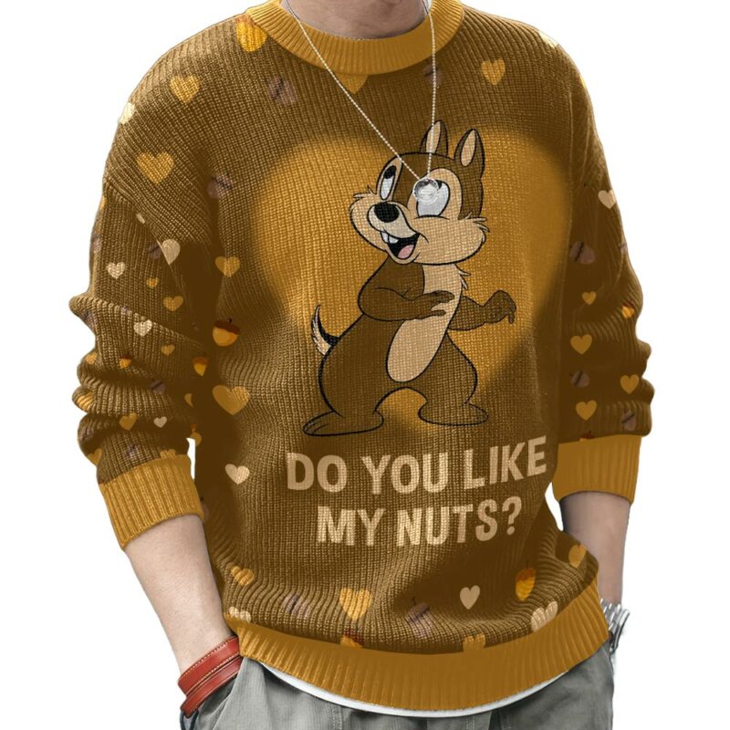 "Chip and Dale" Couple funny Valentine Sweater