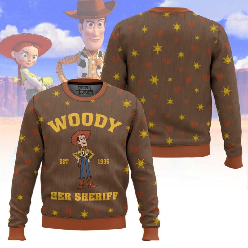 "Woodie and Jessie" Personalized Couple funny Valentine Sweater