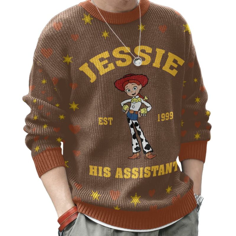 "Woodie and Jessie" Personalized Couple funny Valentine Sweater