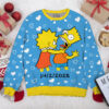 "The Simpsons Famiy" Personalized Couple funny Valentine Sweater