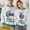 "We are perfect match" Personalized Couple Valentine Funny Sweater