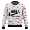 Just love Hubby and Wifey Couple funny Valentine Sweater