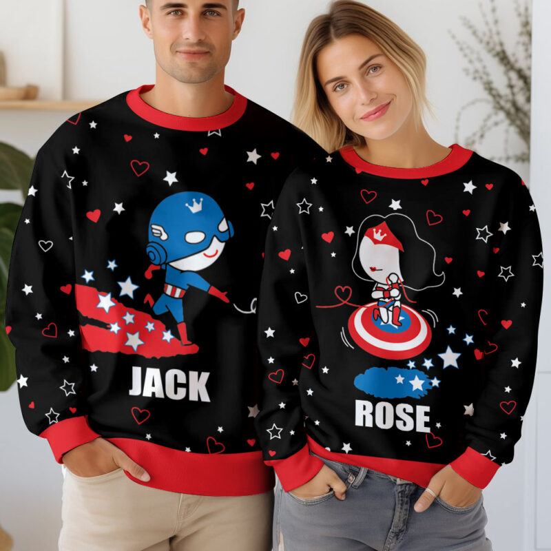 All I Want is You Personalized Couple Valentine Funny Sweater