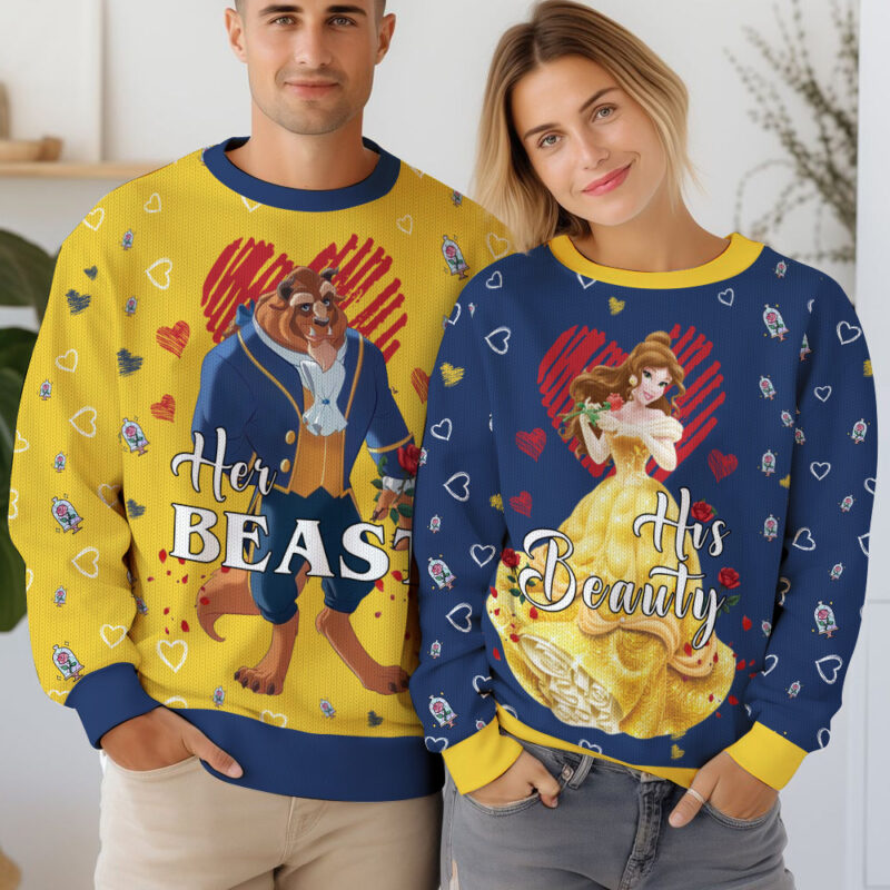 "Beauty and the Beast" Funny Valentine Sweater