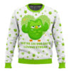 Duolingo on Streak Personalized Couple Valentine Funny Sweater