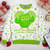 Duolingo on Streak Personalized Couple Valentine Funny Sweater