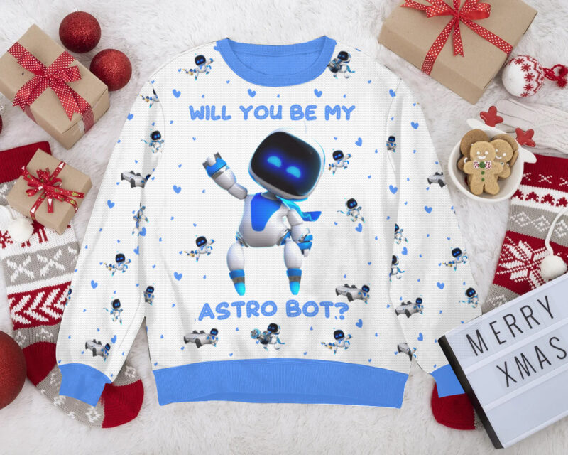 Astro Bot Valentine Couple Sweater