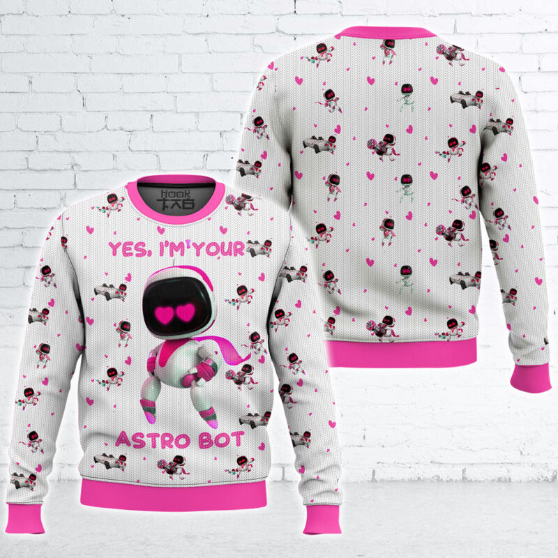 Astro Bot Valentine Couple Sweater