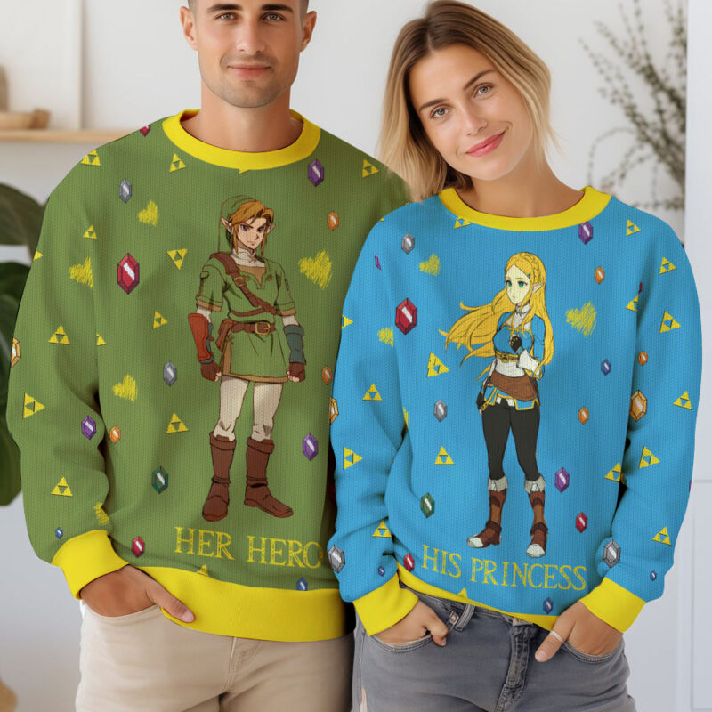 Legend of Zelda Valentine Couple Sweater