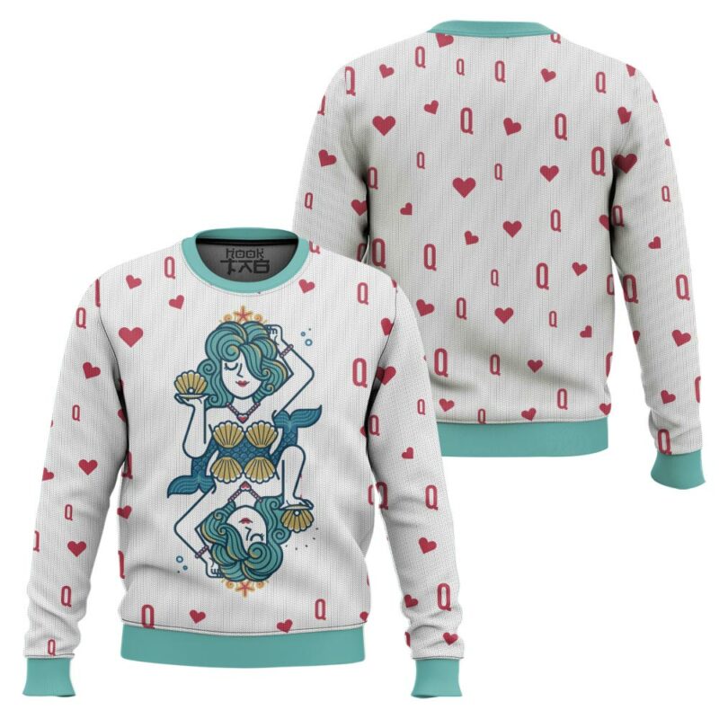 "King and Queen of the Ocean" Valentine Couple Sweater