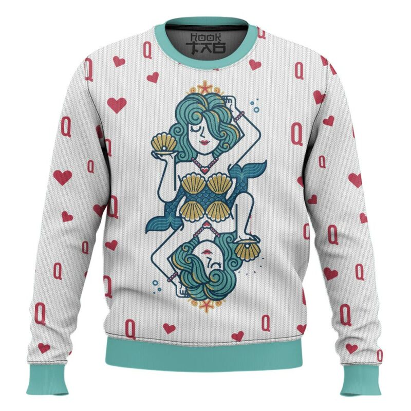 "King and Queen of the Ocean" Valentine Couple Sweater