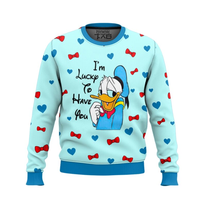 "Donald Duck and Daisy" Valentine Couple Sweater