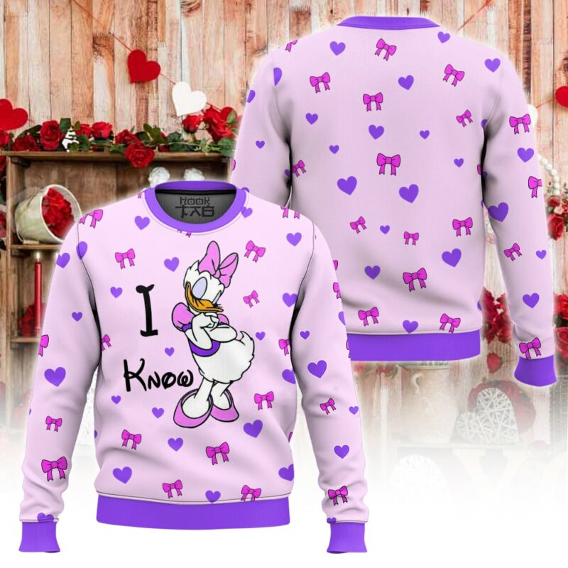 "Donald Duck and Daisy" Valentine Couple Sweater