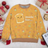 Made for each other Peanut and Jam couple Valentine Sweater