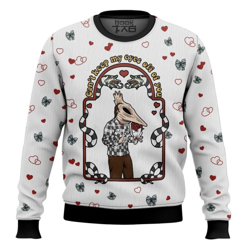 Beetle Juice Couple Valentine Sweater