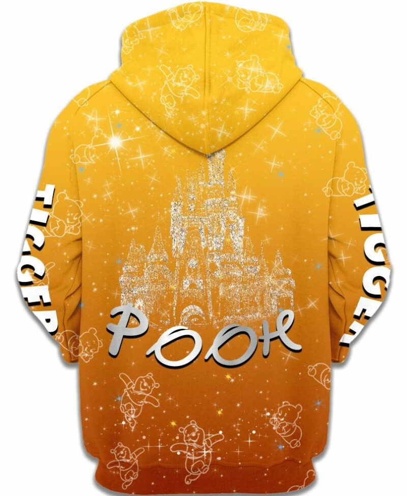 Adorable Winnie The Pooh Zip Up Hoodie