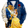 Beauty And The Beast Zip Up Hoodie