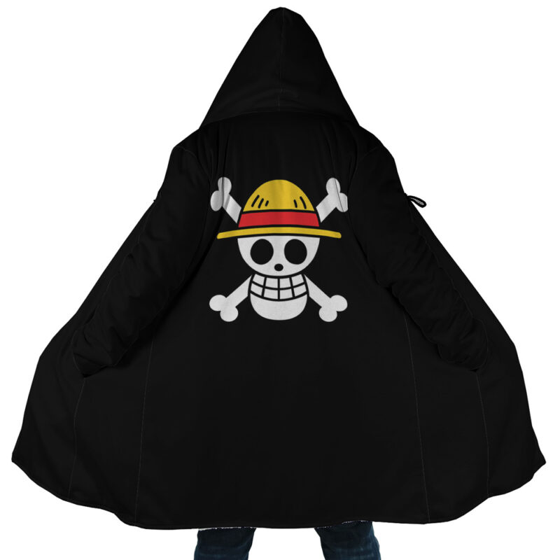 Black Straw Hat Jolly Roger Dream Cloak One Piece Dream Cloak Anime Dream Cloak Coat