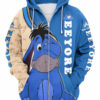 Eeyore Donkey Zip Up Hoodie