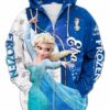 Elsa Of Arendelle Zip Up Hoodie