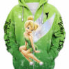 Green Tinker Bell Zip Up Hoodie