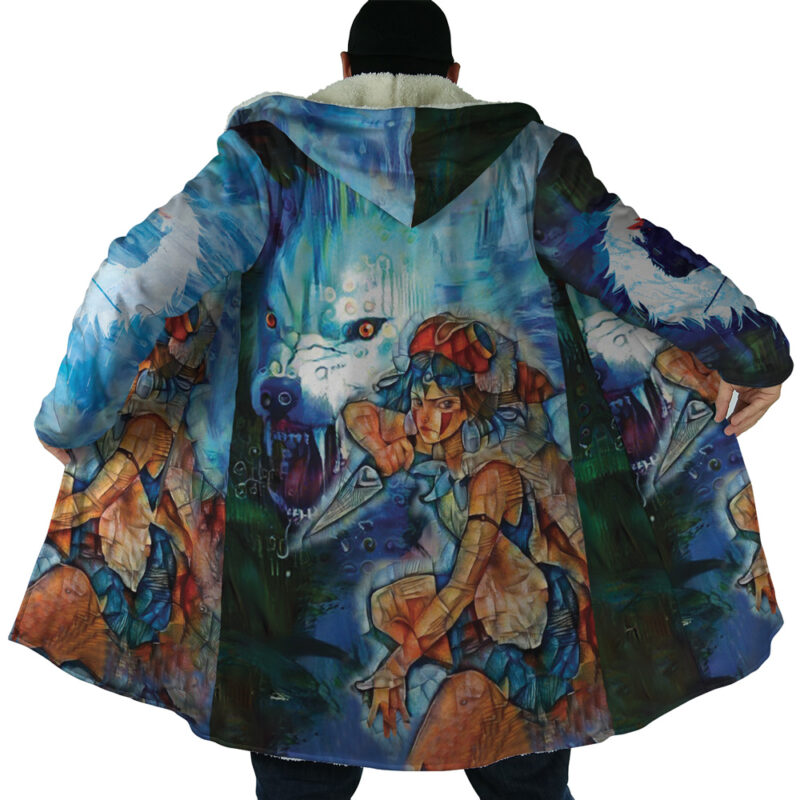 Trippy Raging Princess Mononoke Dream Cloak Studio Ghibli Dream Cloak Anime Dream Cloak Coat