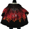 Red Flames Whitebeard Pirates Dream Cloak One Piece Dream Cloak Anime Dream Cloak Coat