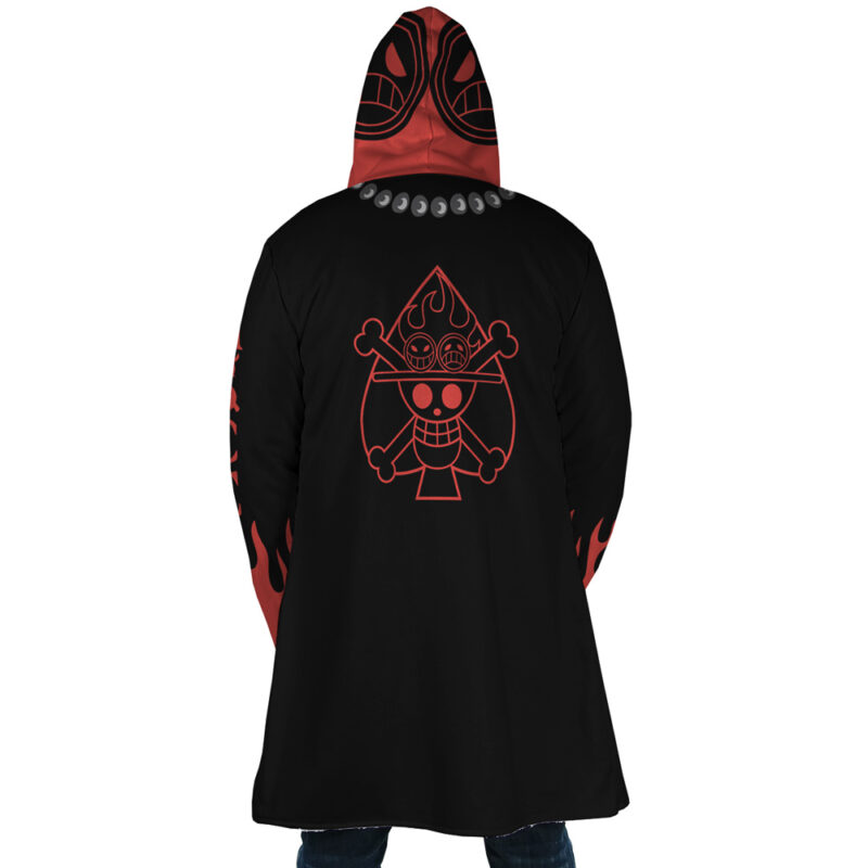 Red and Black Portgas d Ace’s Arc Dream Cloak One Piece Dream Cloak Anime Dream Cloak Coat