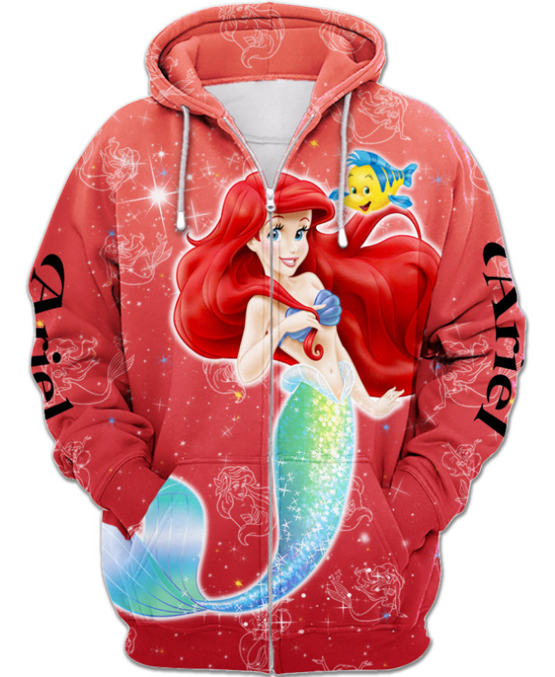 The Little Mermaid Zip Up Hoodie