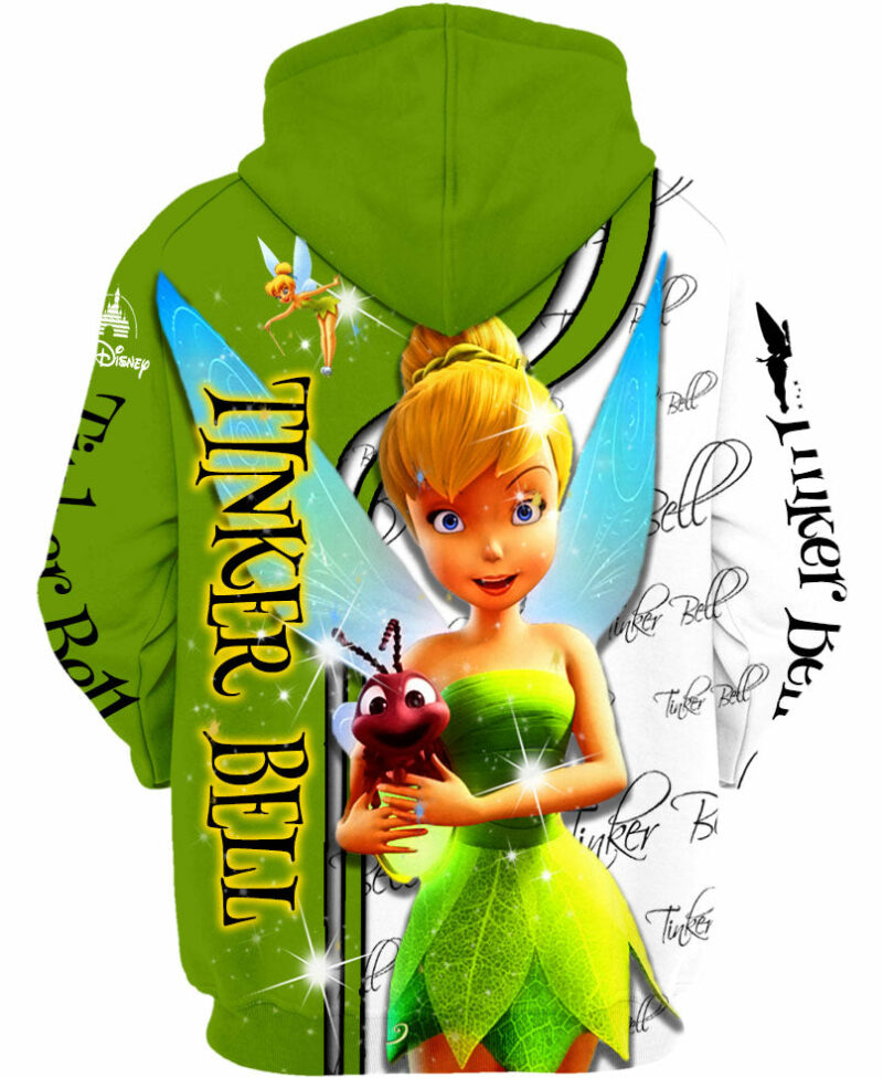 Tinker Bell Zip Up Hoodie