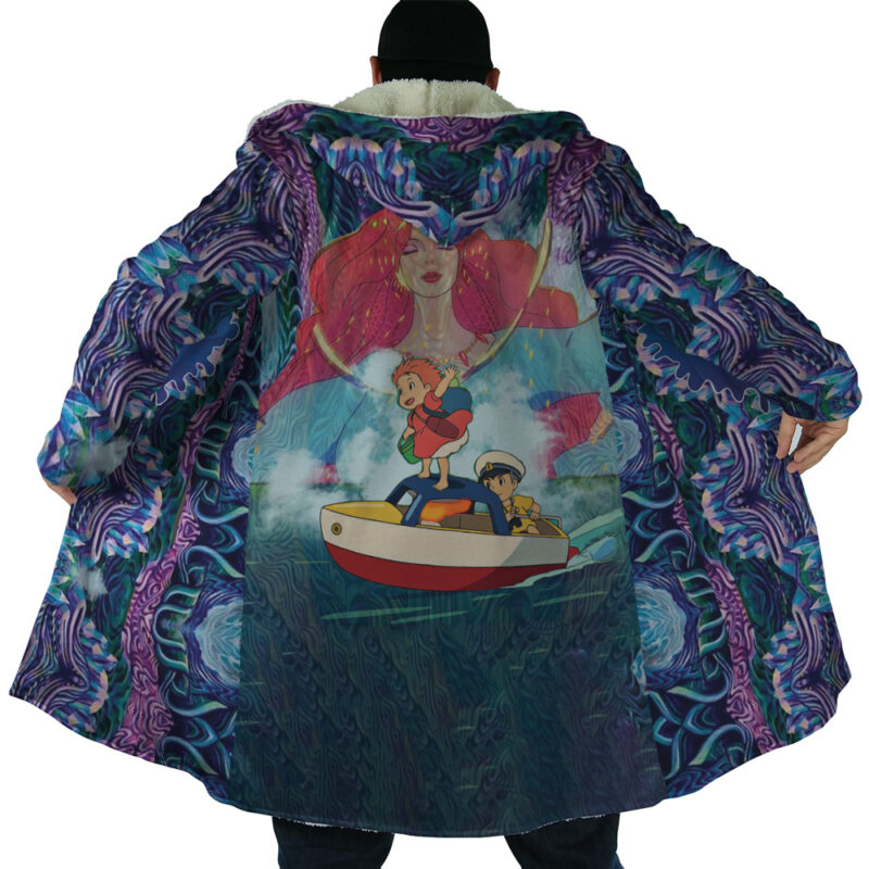 Trippy Ponyo Dream Cloak Studio Ghibli Dream Cloak Anime Dream Cloak Coat