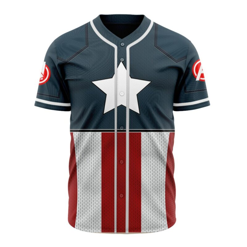 Personalized Captain America Cosplay Baseball Jersey