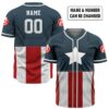 Personalized Captain America Cosplay Baseball Jersey